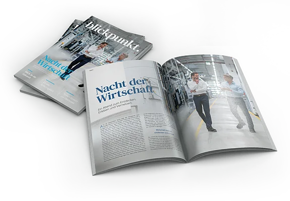 Titelgeschichte eines Kundenmagazins, Referenz von edesign