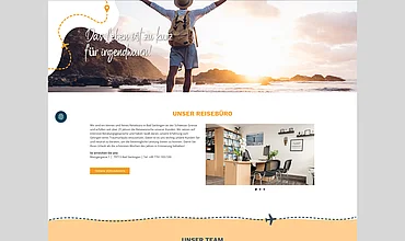 Website Göttes Reiseladen, Referenz von edesign