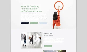 Website Tamar Klar, Referenz von edesign